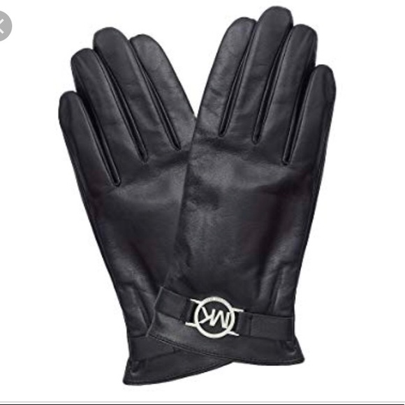 Michael Kors Accessories - Michael Kors black leather gloves NWOT